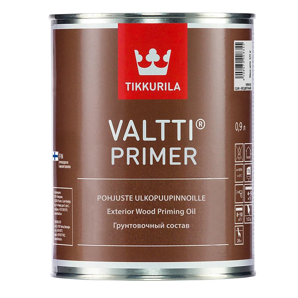 Грунтовочный состав Tikkurila Валтти Праймер для деревянных фасадов (Финляндия)