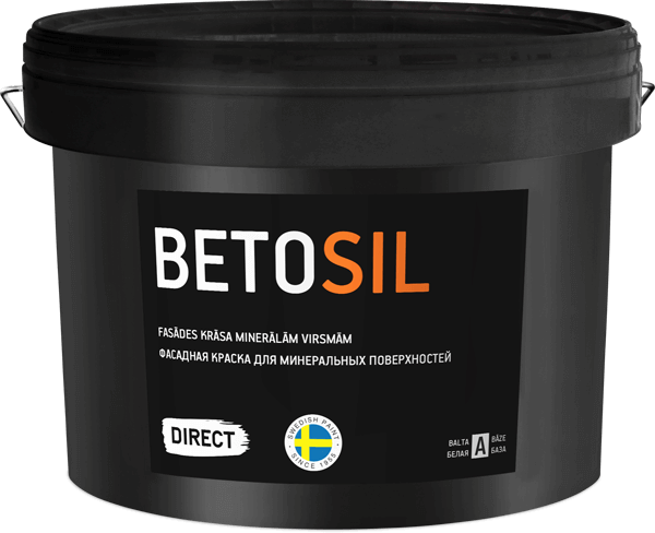Краска Colorex Betosil матовая для фасадов не требующая грунтования (Швеция)
