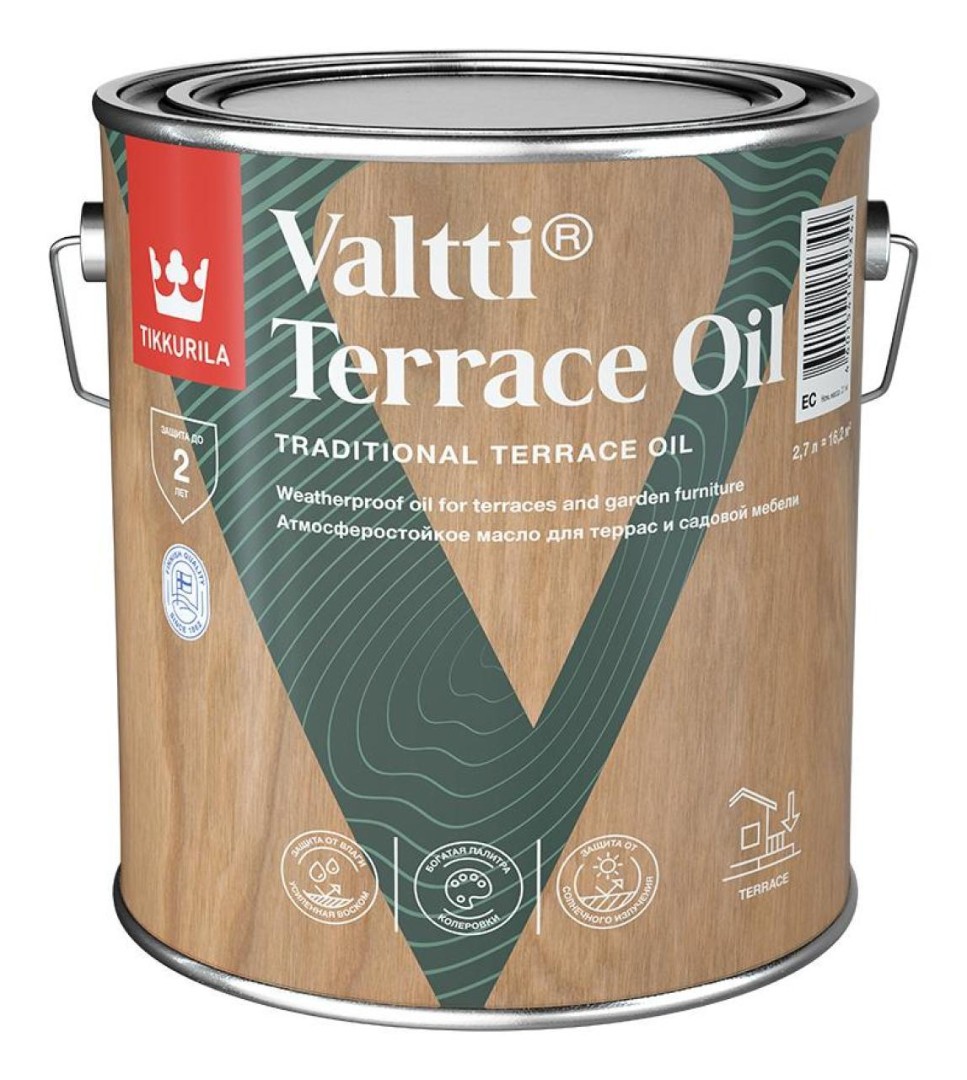 TIKKURILA VALTTI TERRACE OIL-масло для наружних работ( РФ)