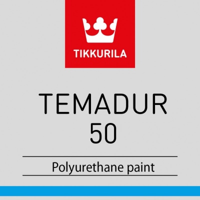 Краска Tikkurila Temadur 50 полуглянцевая двухкомпонентная для металла (Финляндия)