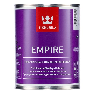 Краска Tikkurila Эмпире полуматовая для дерева и металла (Финляндия)